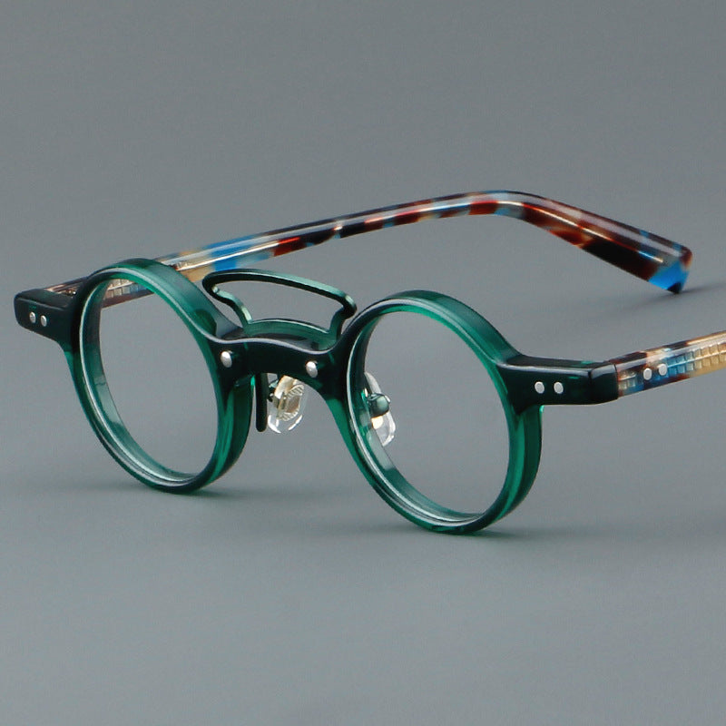 Plate Glasses Retro Frame Japanese Small Round Rim - Clear Vision™️Glasses