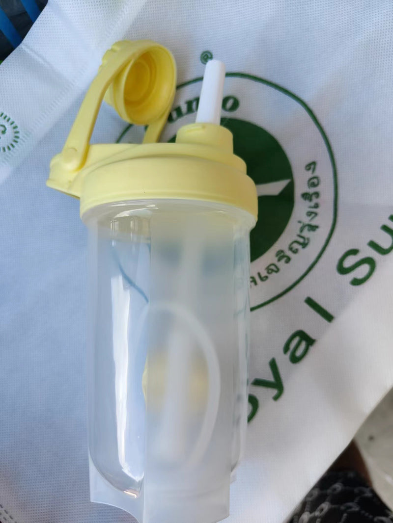 Blender Shaker Bottle With Scale Protein Shakes Leakproof For Powder Workout Gym Fitness Sport Mixing Cup Water Bottle Kitchen Gadgets - Clear Vision™️Glasses