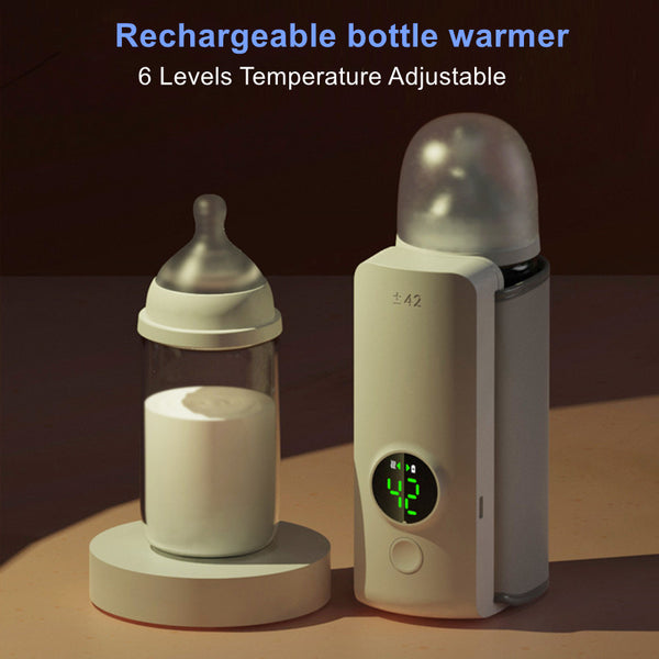 Portable Wireless Rechargeable Baby Bottle Warmer USB Charging And Heating Bag Portable Constant Temperature Milk Warmer Universal Bottle Insulation Sleeve - Clear Vision™️Glasses