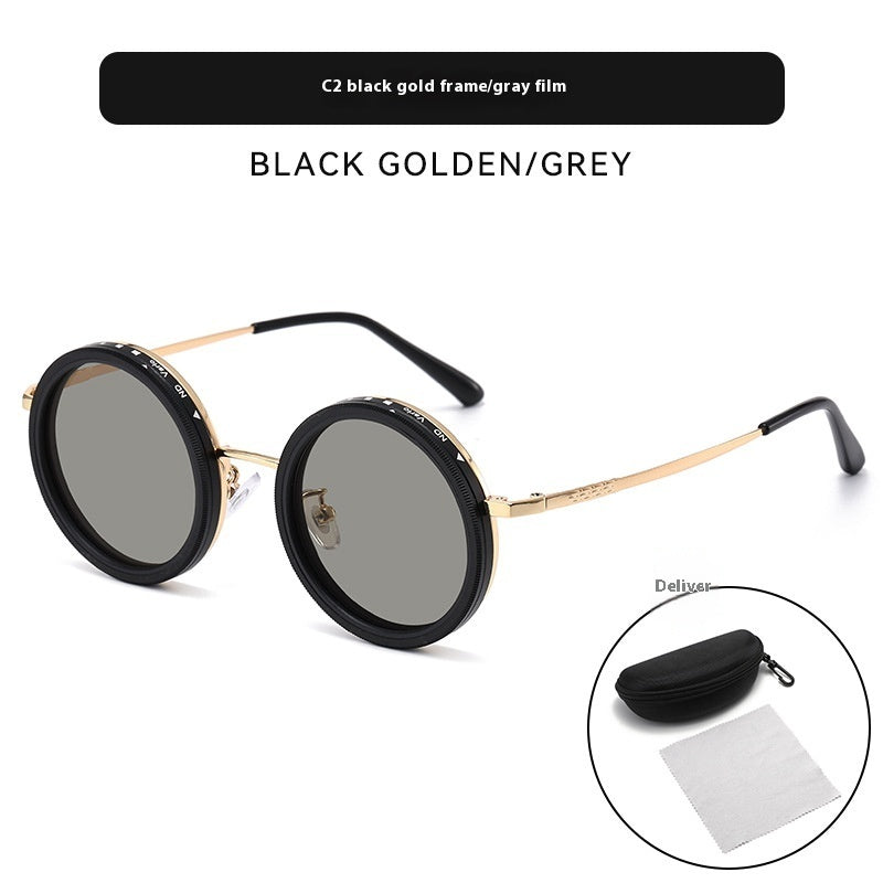 ND Adjustable New Punk Cross-mirror Rotating Color-changing Polarized Sun Glasses - Clear Vision™️Glasses