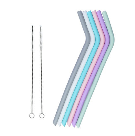 Reusable BPA Free Silicone Folding Baby Bottles, Large Image, Factory Price, Drinking Straw, For Baby - Clear Vision™️Glasses