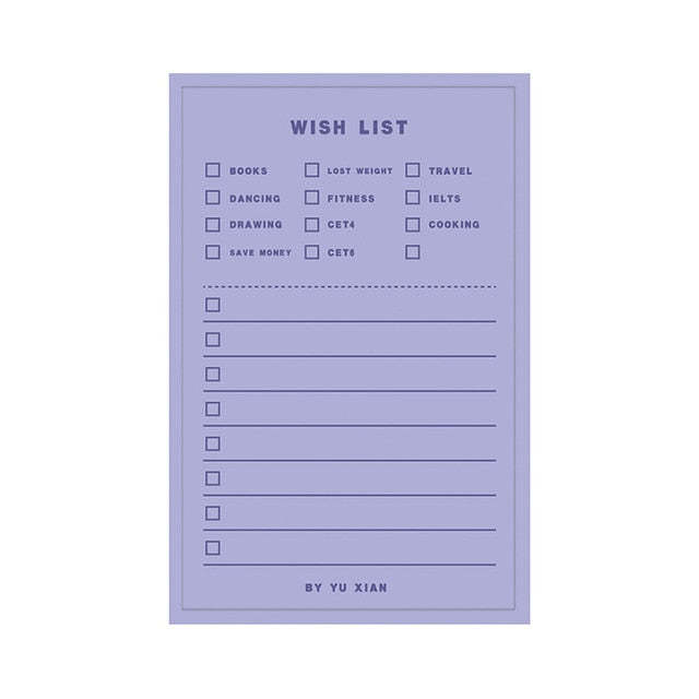 Daily Weekly Notepad Planner Tearable Message Memo Book - Clear Vision™️Glasses