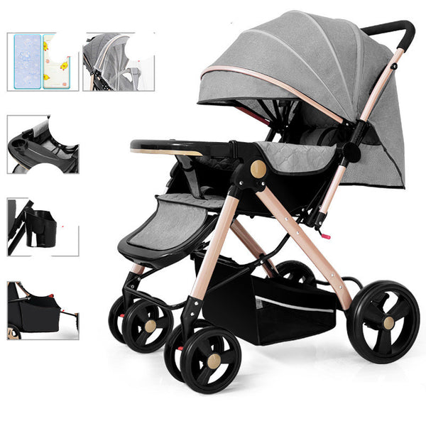 Baby Strollers Can Sit Or Lie Down And Fold Lightly To Absorb Shock - Clear Vision™️Glasses