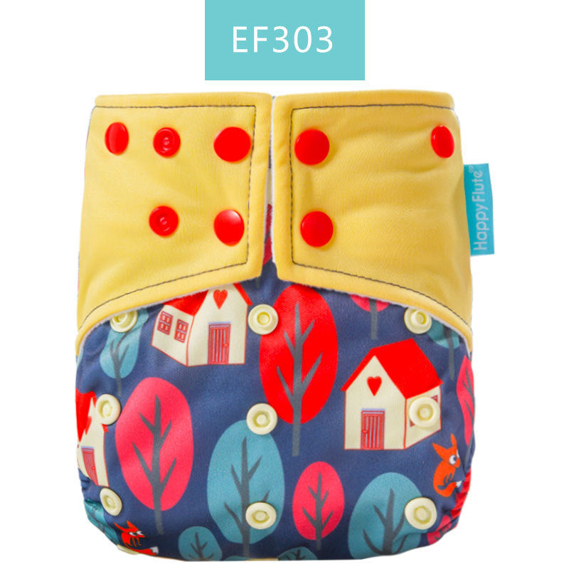 Happyflute Baby Cloth Diaper Waterproof Side Leakage Prevention Washable Diaper Pants Cloth Diaper Cloth Diaper Cover - Clear Vision™️Glasses