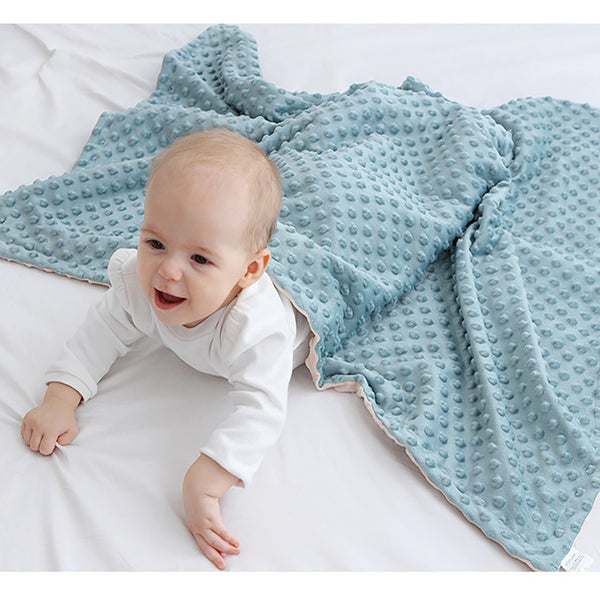 Baby Blanket For Girls Super Soft Double Layer With Dotted Backing Soft Baby Blanket With Dotted Backing Newborn Nursery Swaddling Blankets Infants Boys Girls Receiving Blanket For Toddler - Clear Vision™️Glasses